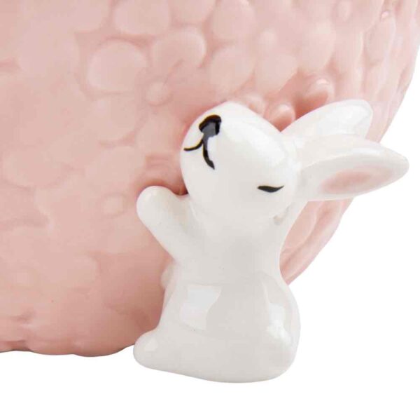 Кашпо керамічне "Великодній горщик" 11,5 см рожевий