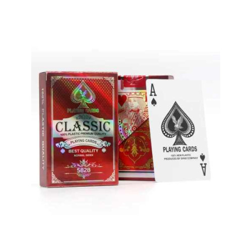 Карти гральні для покеру "Classic" пластикові білі (54 карти)