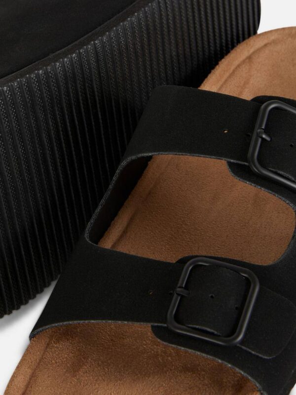 Шльопанці-Сандалі жіночі Primark з двома пряжками чорні