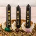 Свічка воскова "Фази місяця" 5C чорна набір 3 шт