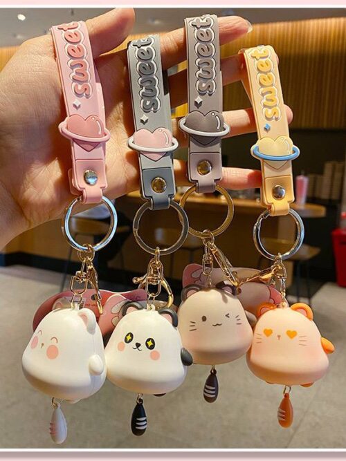 Брелок силіконовий "Котик Pusheen"