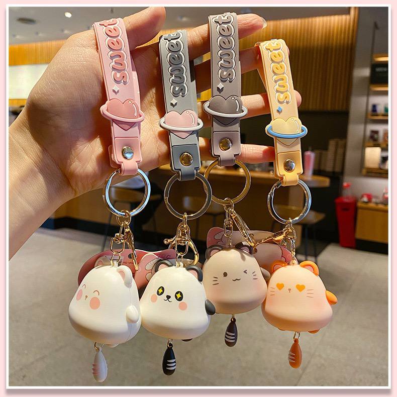 Брелок силіконовий "Котик Pusheen"