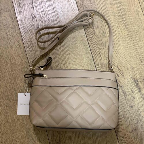 Сумочка стьобана Primark з кишенею беж