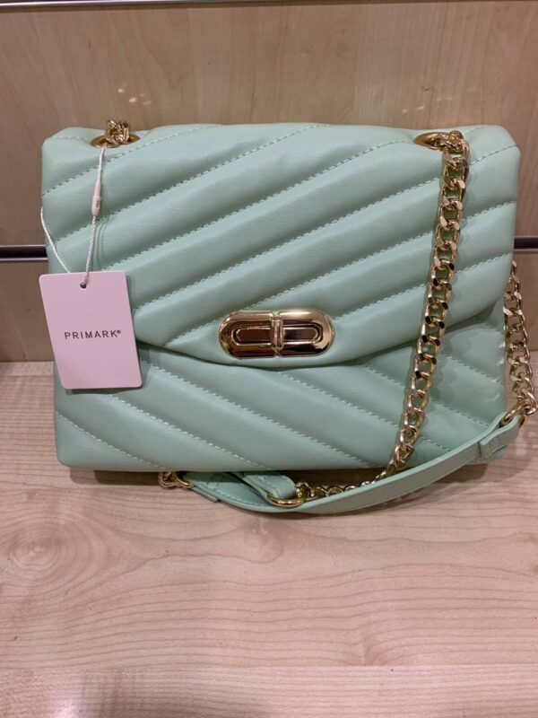 Сумочка-конверт з ручками стьобана Primark фісташкова