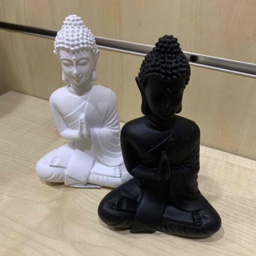 Статуетка "Будда" Primark біла/чорна