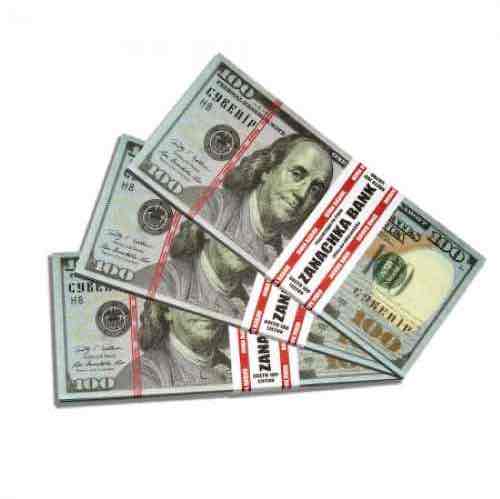 Сувенірні гроші пачка "100 Доларів"