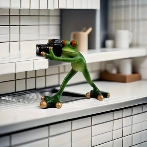 Статуетка "Жаба - Фотограф" 12 см