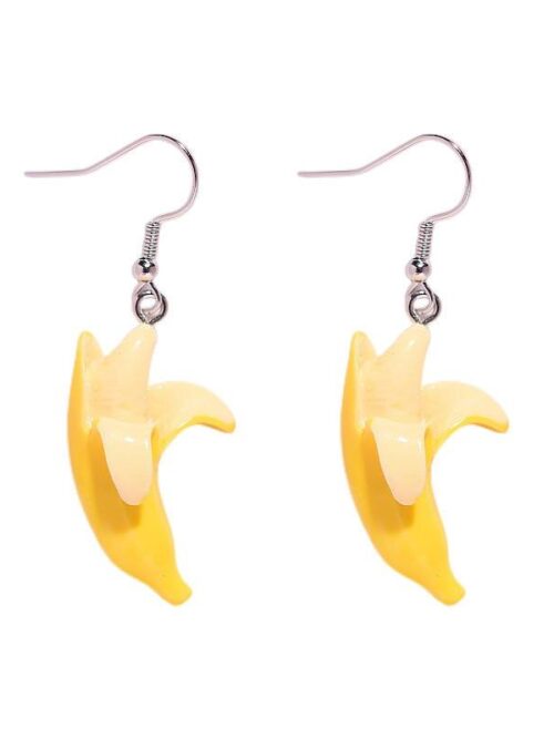 Сережки в стилі DIY "Банан"