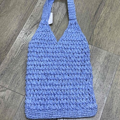 Сумка-шоппер плетена солома Primark блакитна