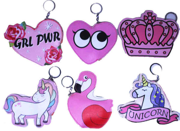 f8530ed6-af50-480a-b060-e7dfa7f0dad2.jpg Брелок-Гаманець "Серце/Корона/Фламінго/Єдиноріг" еко-шкіра мікс