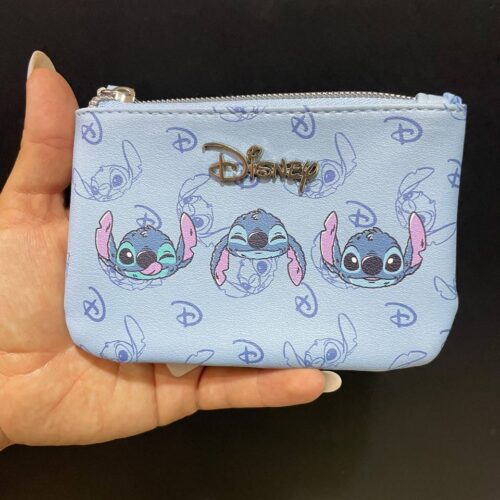 Гаманець компактний Primark "Stitch" лаконічний блакитний