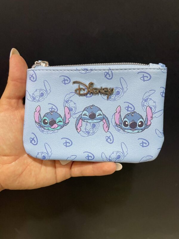 Гаманець компактний Primark "Stitch" лаконічний блакитний