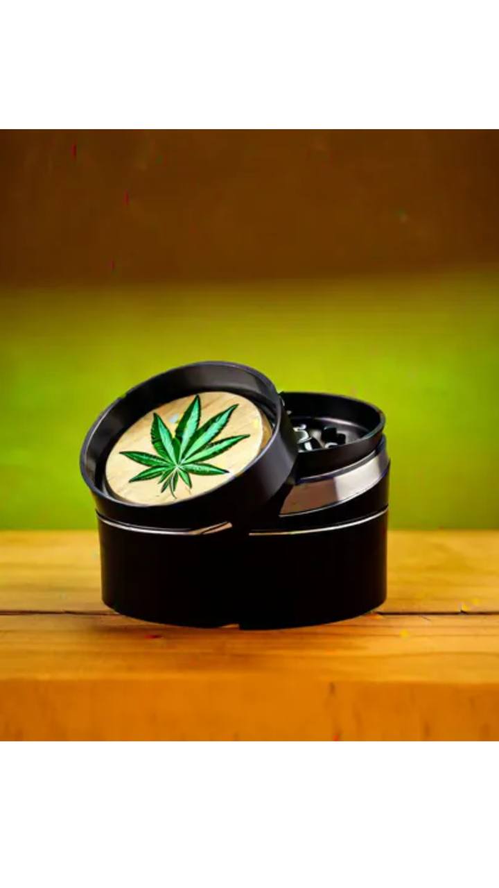 Гріндер/ Органайзер/коробок для канабісу з подрібнювачем металевий з млинком