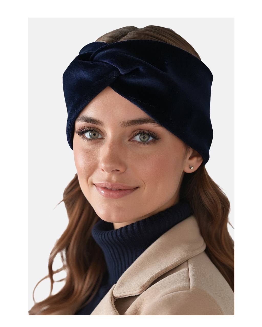 Повʼязка-чалма велюрова утеплена