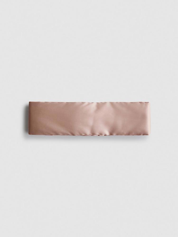 Пов'язка косметична атласна Headband Primark золотиста
