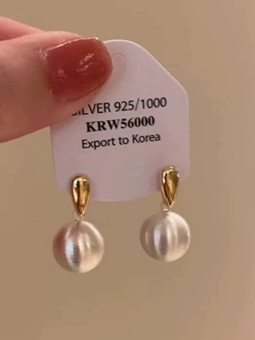 Сережки металеві "Кульки" срібні з золотим (10535)