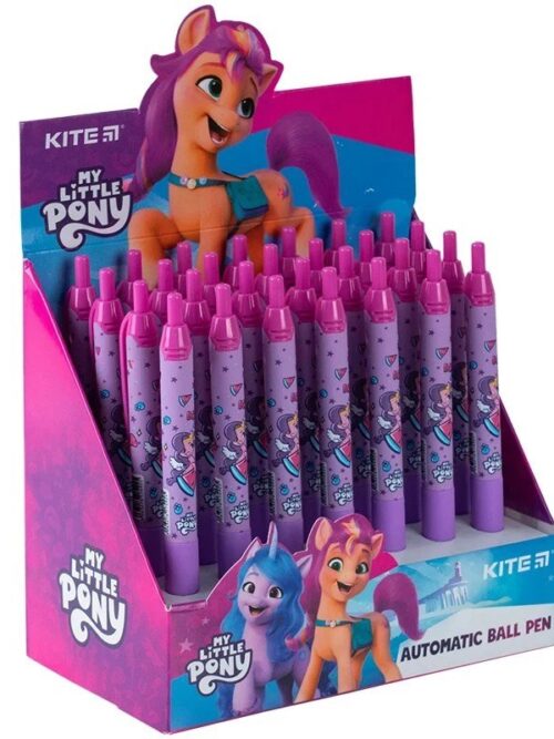 0d951494-4c27-42c9-8df9-a2de4d351786.jpg Ручка кулькова автомат Kite "My Little Pony" синя