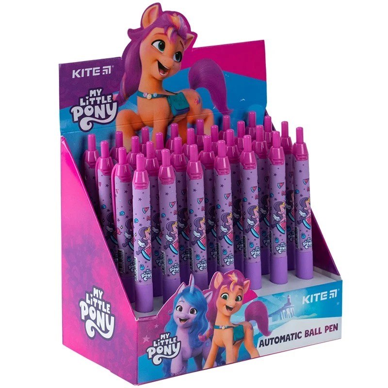Ручка кулькова автомат Kite "My Little Pony" синя