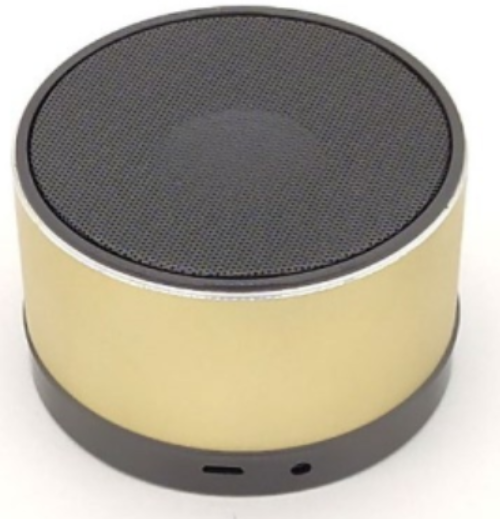 Колонка портативна Bluetooth M-11 кругла золотиста