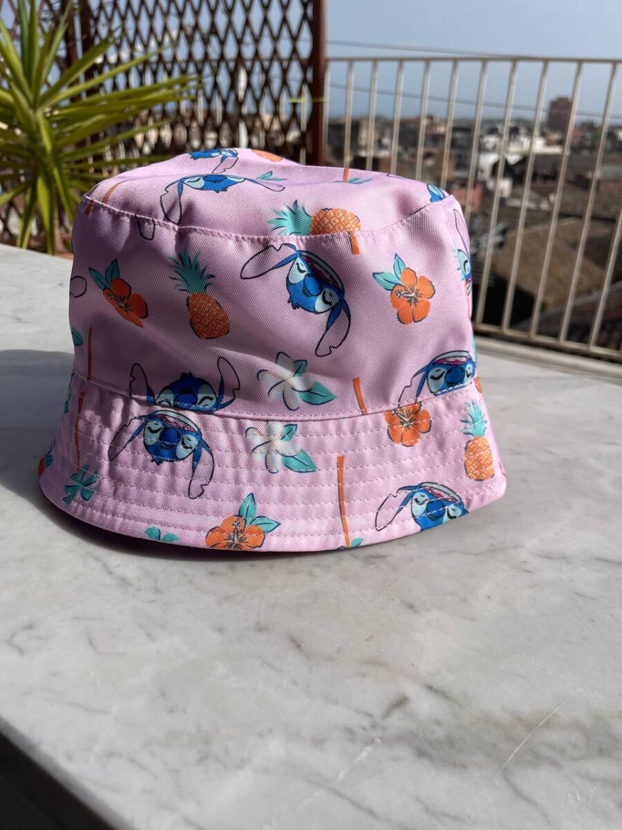Панама дитяча літня "Stitch/Стітч" Primark котонова рожева