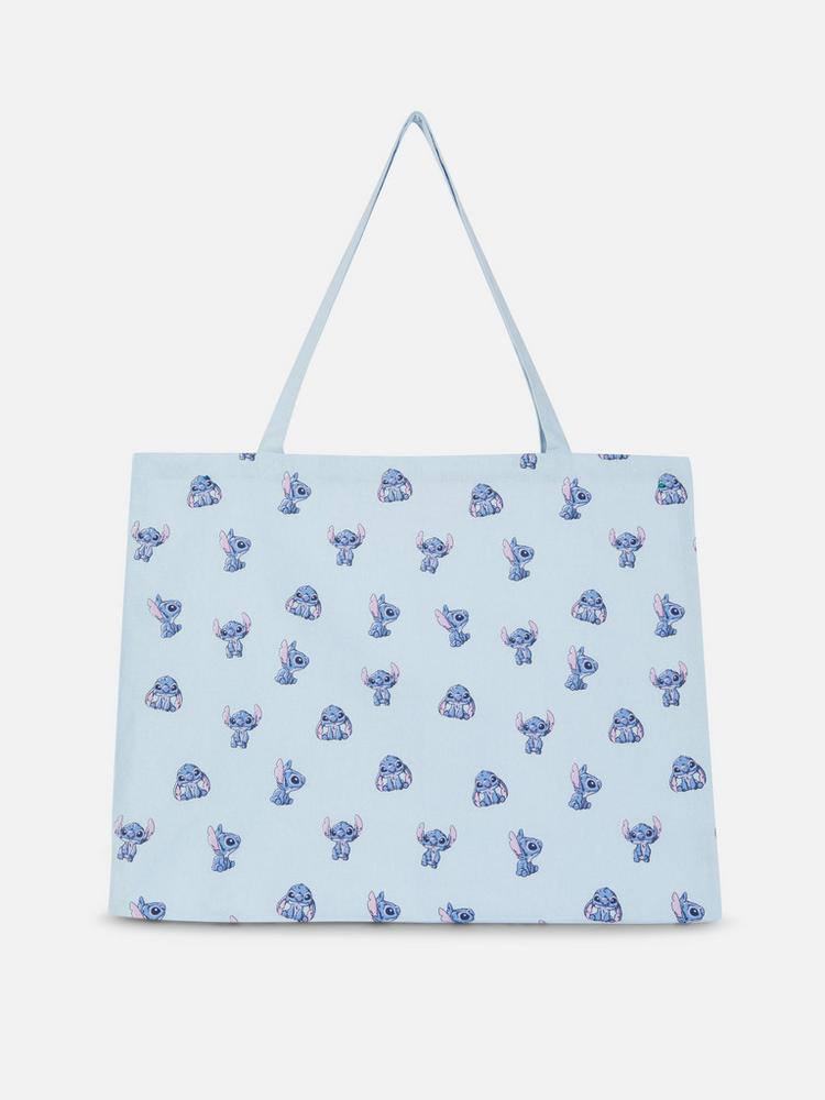 Шоппер/ Екосумка XL Primark "Stitch" блакитна