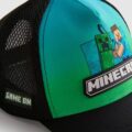 Кепка літня дитяча котонова "Minecraft" Primark чорна з зеленим