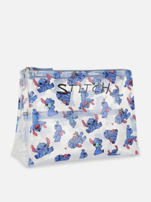1fd0eda4-01d0-4753-89a3-c43949e889f9.jpg Косметичка Primark "Stitch" розкладна на 3 відділення прозора