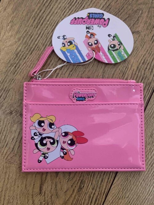 29aa7545-728d-4765-84f1-f460f09da423.jpg Гаманець-Картхолдер "PowerPuff Girls" Primark лакований рожевий