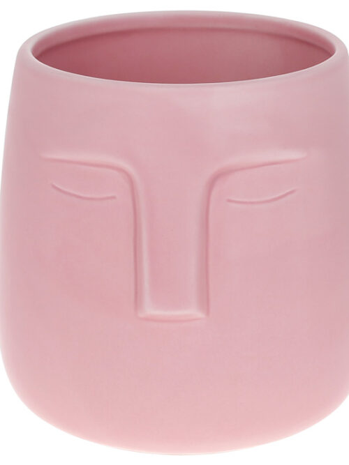 2c8462ea-3932-41ce-b04f-950d6ab08937.jpg Ваза керамічна "Face" 14,5 см матова рожева