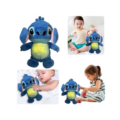 М'яка іграшка/ Нічник "Stitch/ Стітч" дихаючий животик 30 см синій