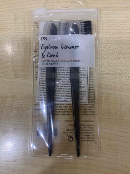 Набір ніж для брів та гребінець "Eyebrow trimmer&Comb" Primark 2 шт
