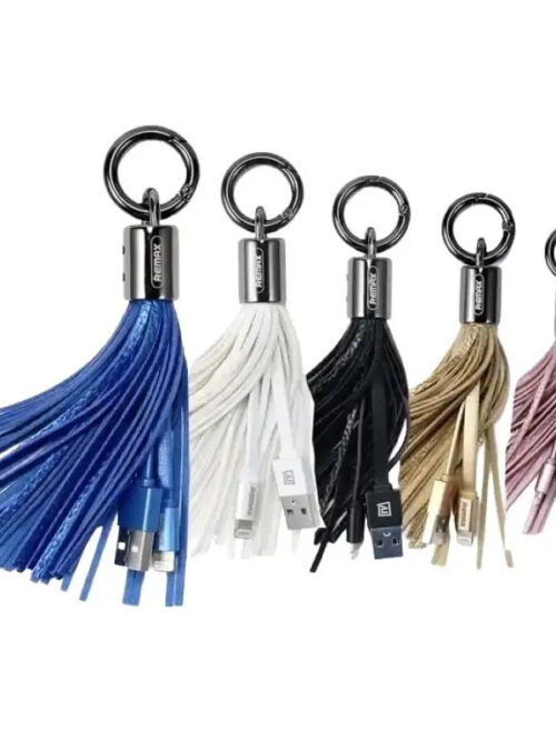 REMAX Data Cable (TASSELS RING) Micro USB (RC-053m), білий/чорний/синій/золотий