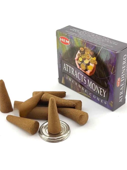 Пахощі Арома-конуси Attracts Money HEM 10шт/уп. Залучення грошей