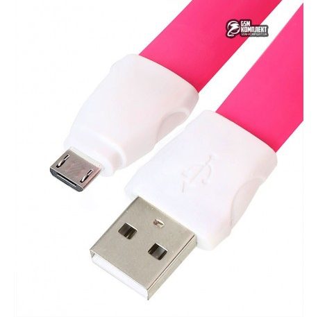 REMAX Data Cable Full Speed DATA LINE Micro USB 2 Speed 1 метр, фуксія