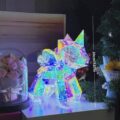 Нічник "Єдиноріг" пластиковий/ змінює кольори USB/батарейки 20 см