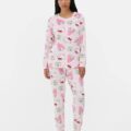 Піжама жіноча Primark "Hello Kitty" флісова велюрова