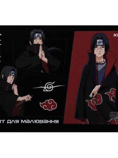 Альбом для малювання А4/24 арк. Kite "Naruto" скоба