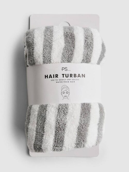 820b0713-68ad-4aa7-a6c1-19bc054f73ee-6.jpg Тюрбан для сушки волосся Primark “Hair Turban” флісовий полоска сірий