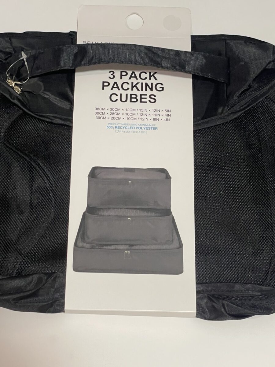 Набір з 3-х органайзерів для одягу PACKING CUBES Primark