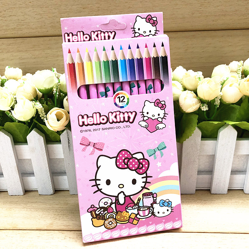 Олівці кольорові Hello Kitty, 12 шт