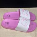 Шльопанці жіночі резинові Primark "Hello Kitty" рожеві з білим