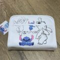 Косметичка-клатч "Stitch" Primark прямокутна з кишенею біла