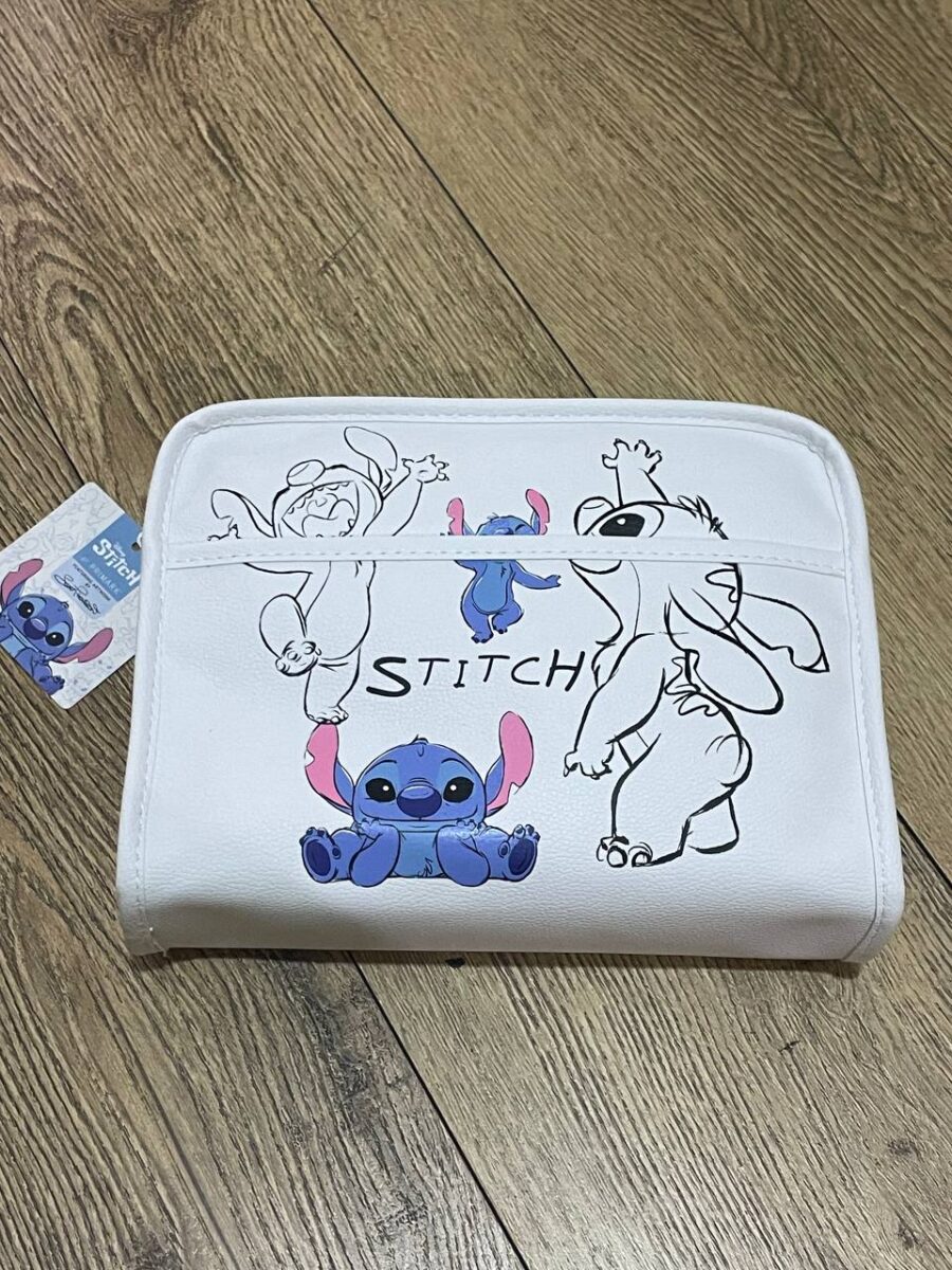 Косметичка-клатч "Stitch" Primark прямокутна з кишенею біла