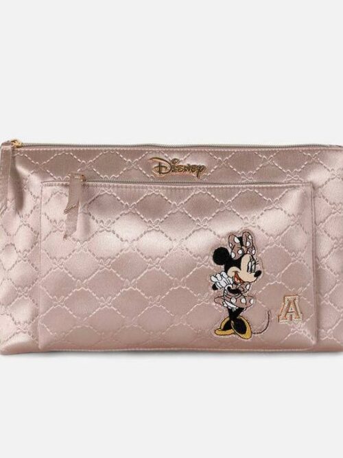 Косметичка-клатч "Disney/ Minnie" Primark з зовнішньою кишенею рожева блискуча