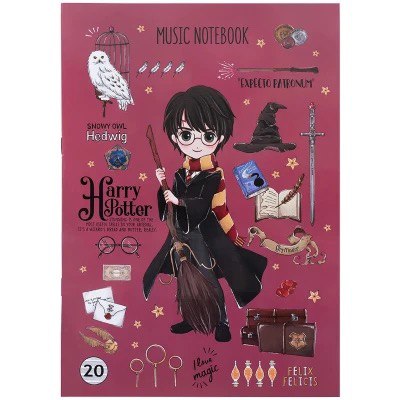 a37e0597-1b57-4997-bd08-825d9807ba8f.jpg Зошит для нот А4 Kite "Harry Potter" 20 арк.