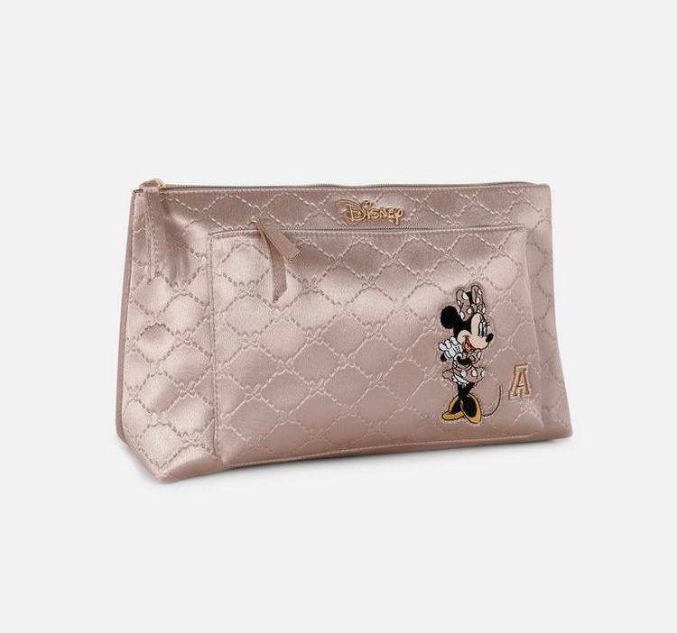 Косметичка-клатч "Disney/ Minnie" Primark з зовнішньою кишенею рожева блискуча