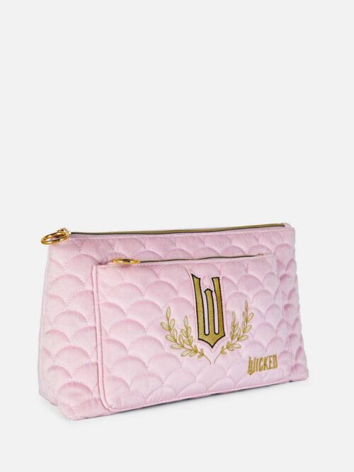 a8398a4b-2ff3-4629-b8ca-de712affc877.jpg Косметичка-клатч Primark "Wicked" велюрова з кишенею рожева