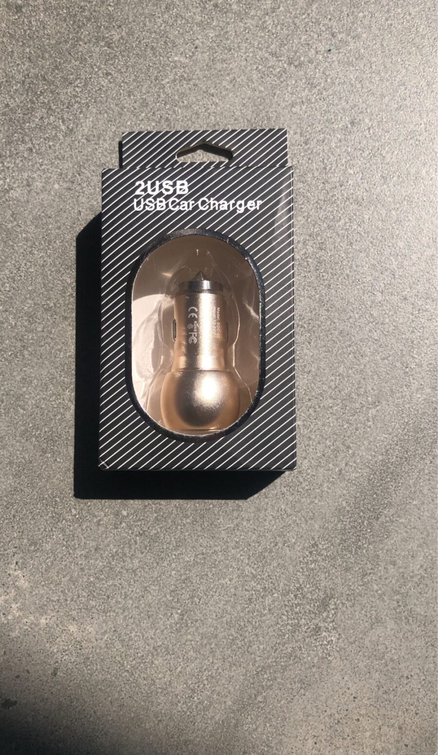REMAX CAR CHARGER Smart Design qualcom quick charge(2 USB ports), золото