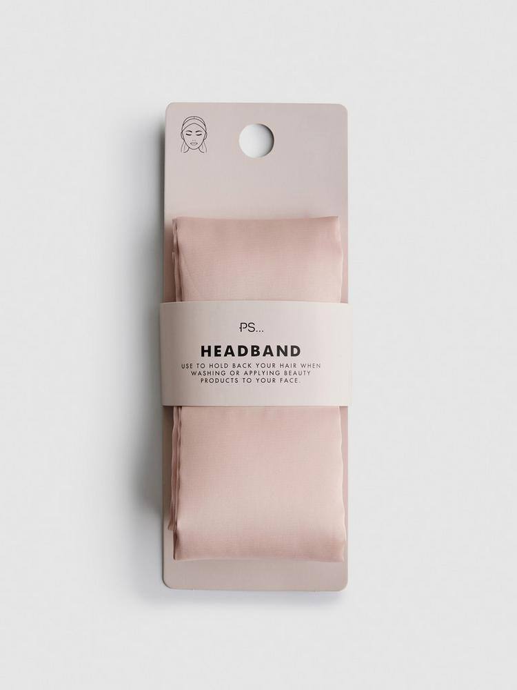 Пов'язка косметична атласна Headband Primark золотиста