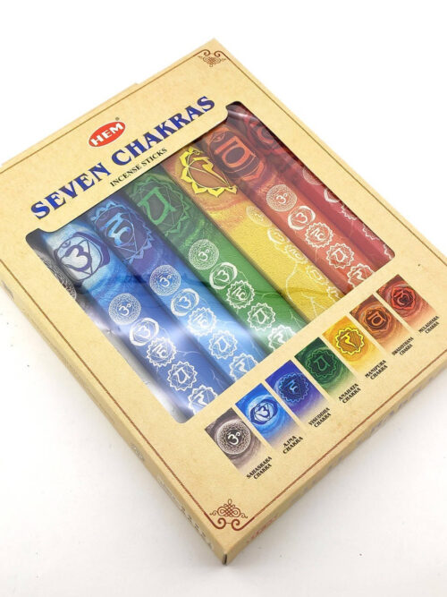 Подарунковий набір пахощів 7 Chakras Gift Pack / 7 чакр HEM 7х20 шт
